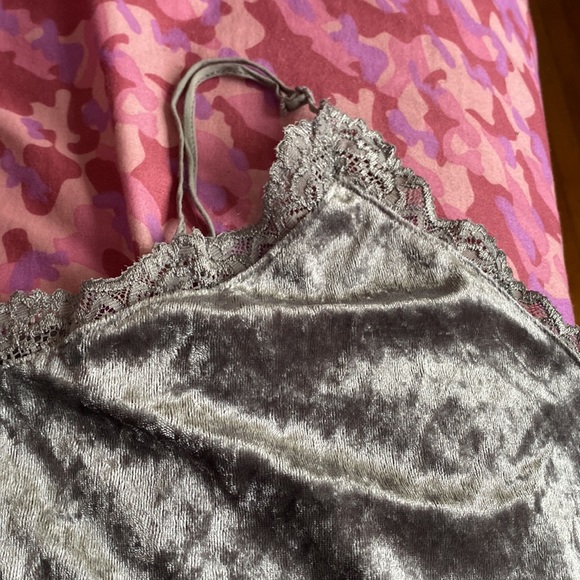 Grey Velvet Bodysuit - Picture 3 of 3